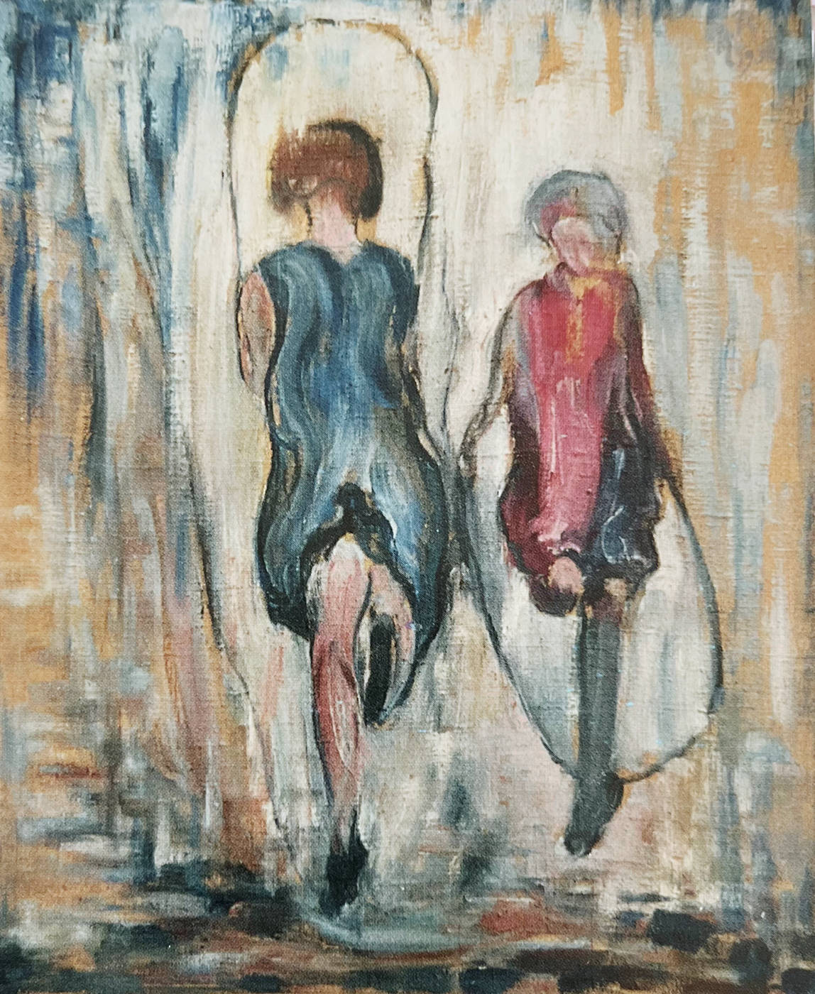 Tauspringen, 1930, Öl Leinwand, 54 × 44 cm